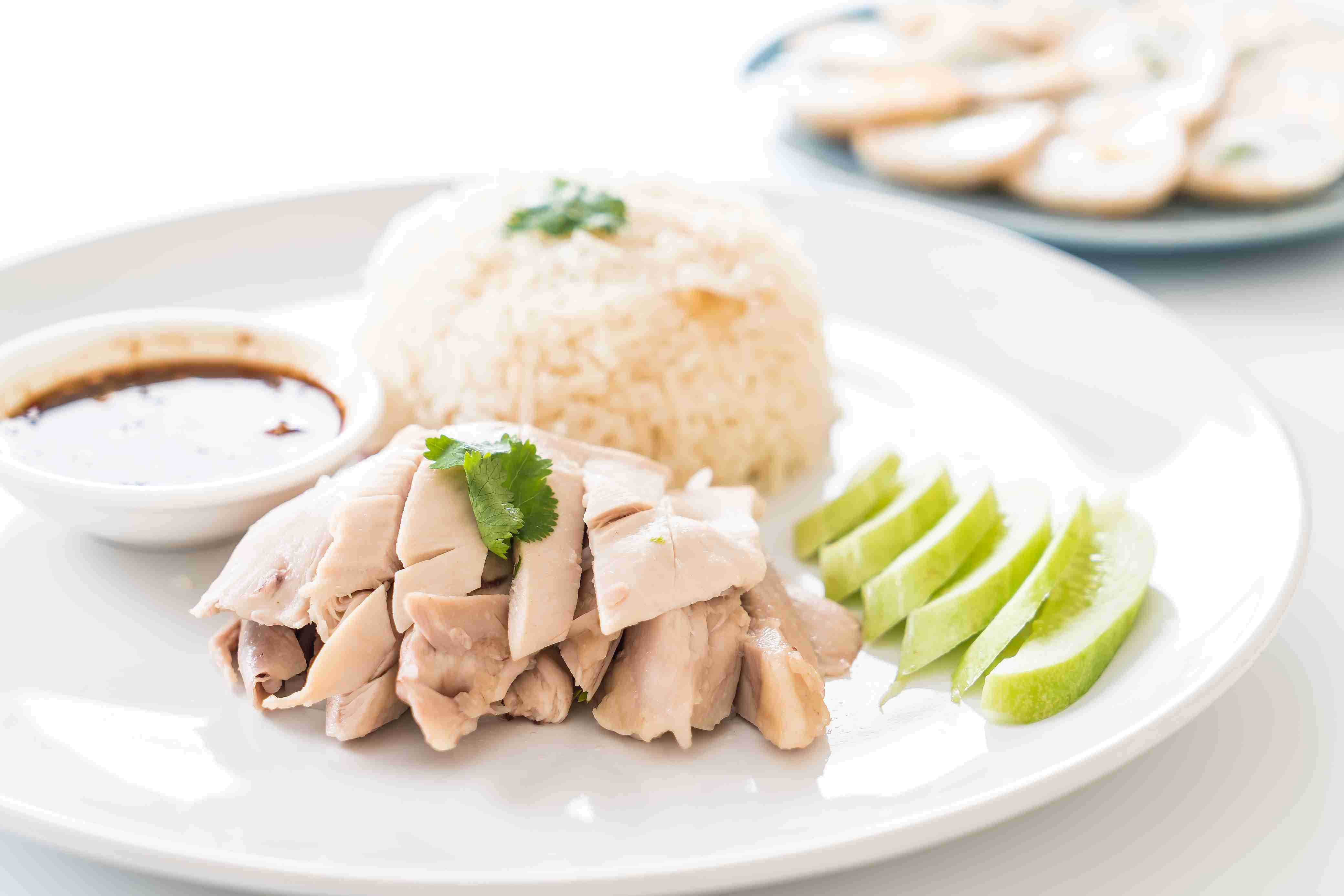 Healthy Hainanese Chicken Rice