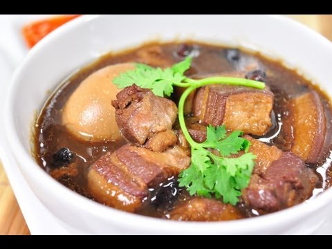 Pork and egg in five spices soup