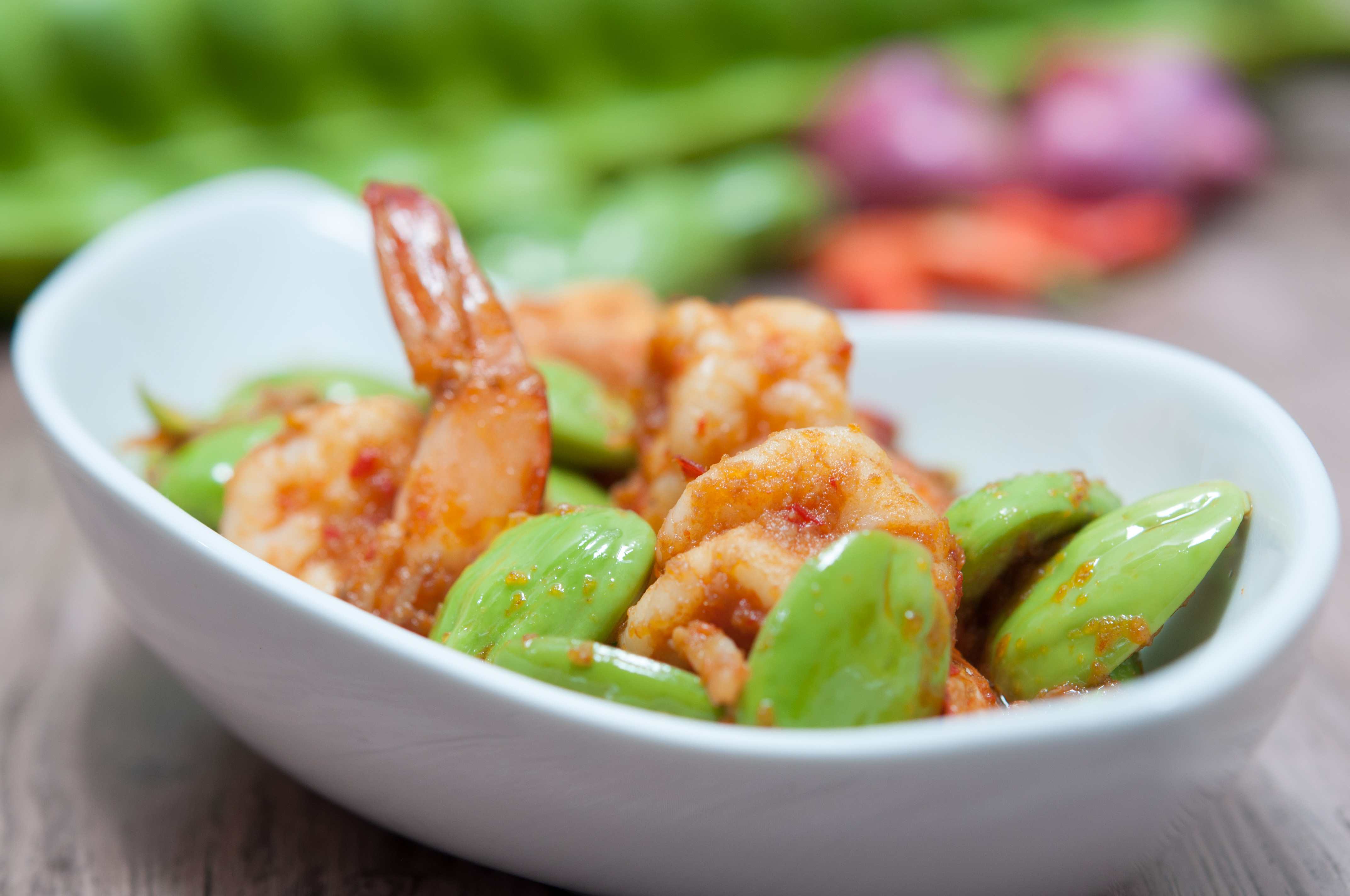 Stir-Fried Sataw Beans with Shrimp