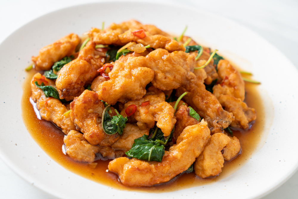 ผัดกะเพราปลา