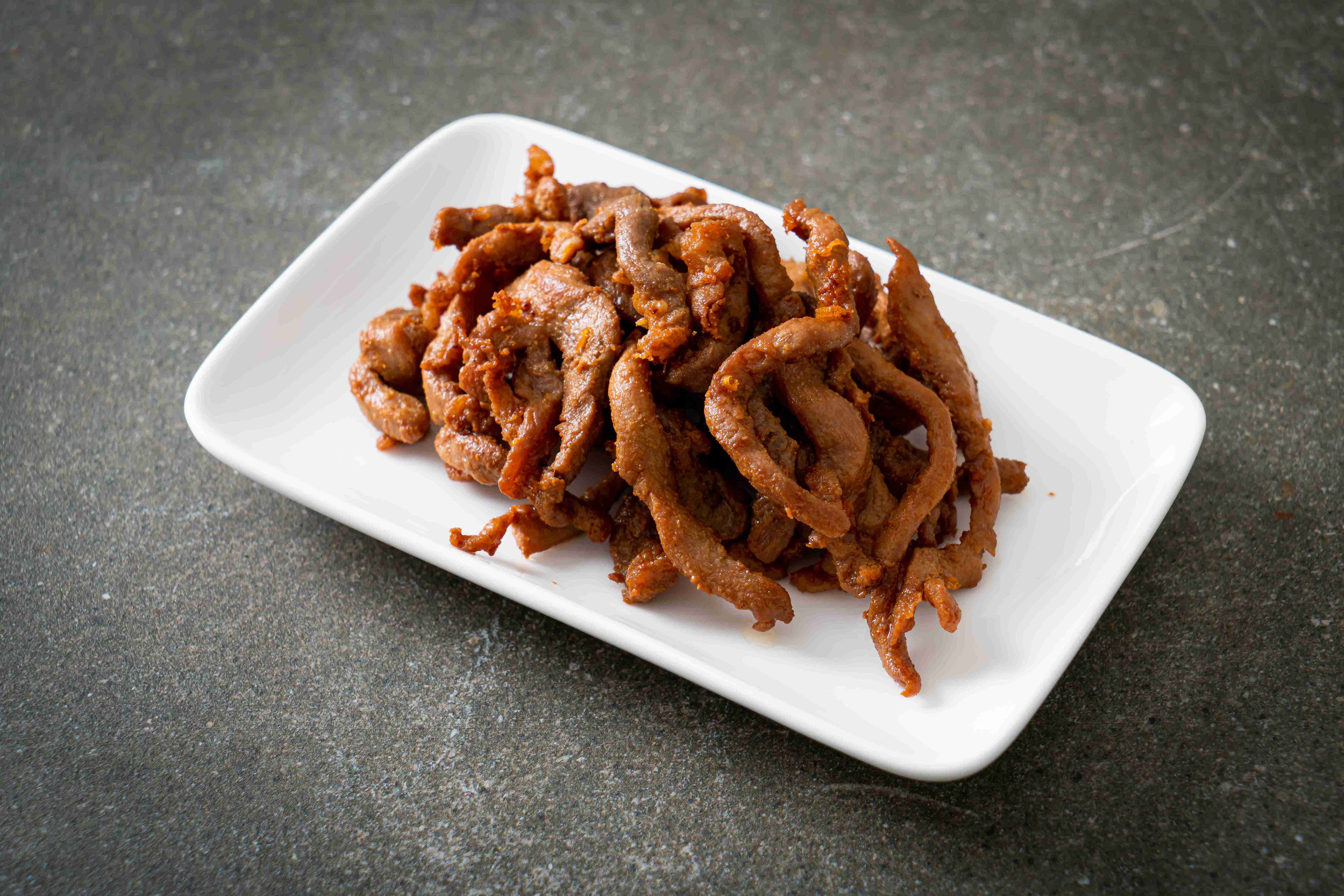 Sun-Dried Fried Pork